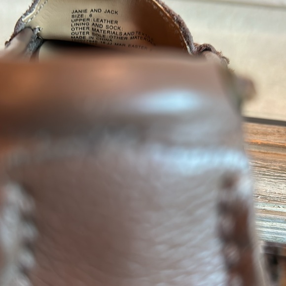 Janie and Jack-brown leather loafer - Picture 7 of 7